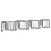 vidaXL Foldable Dog Gate with Stands 8 pcs Grey Sonoma 60 cm