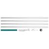 vidaXL Sectional Flagpole Aluminium 6,2 m