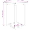 vidaXL Bar Table 80x80x110 cm Solid Wood Pine