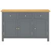 vidaXL Sideboard 110x33.5x70 cm Solid Oak Wood