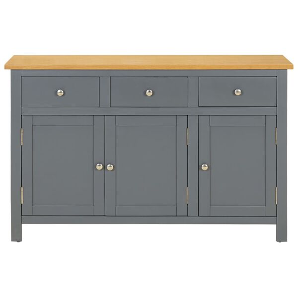 vidaXL Sideboard 110x33.5x70 cm Solid Oak Wood
