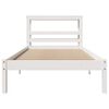 vidaXL Bed Frame without Mattress White 90x200 cm Solid Wood Pine
