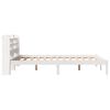 vidaXL Bed Frame without Mattress White 120x200 cm Solid Wood Pine