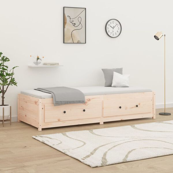 vidaXL Day Bed without Mattress 90x200 cm Solid Wood Pine