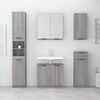 vidaXL Bathroom Cabinet Grey Sonoma 64.5x33.5x59 cm Engineered Wood