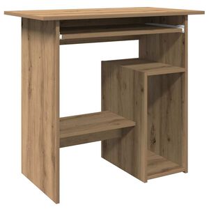 vidaXL Desk Artisan Oak 80x45x74 cm Engineered Wood