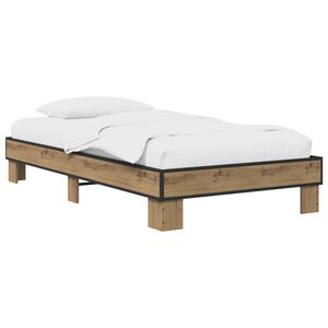 vidaXL Bed Frame Artisan Oak 80 x 200 cm Engineered Wood