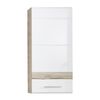Trendteam Storage Wall Cabinet Set-One White and Light San Remo Oak