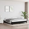 vidaXL Bed Frame without Mattress Black 180x200 cm Super King Super King Fabric