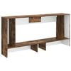 vidaXL Console Table Smoked Oak 155 x 29 x 74 cm Engineered Wood
