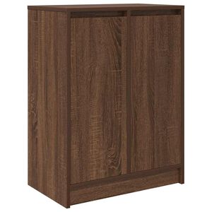 vidaXL Shoe Cabinet Brown Oak 57x34x76 cm Engineered Wood