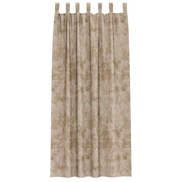 vidaXL Velvet Curtains 2 pcs Champagne 260 x 140 cm Velvet