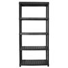 vidaXL Storage Shelf 5-Tier Black 85x40x185 cm Plastic