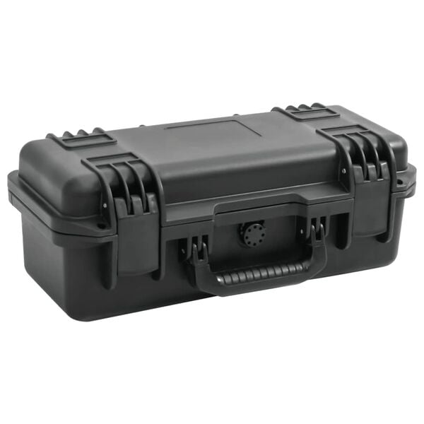 vidaXL Portable Flight Case Black 46.5x21.5x17.5 cm PP