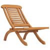 vidaXL Folding Garden Chair Solid Teak Wood