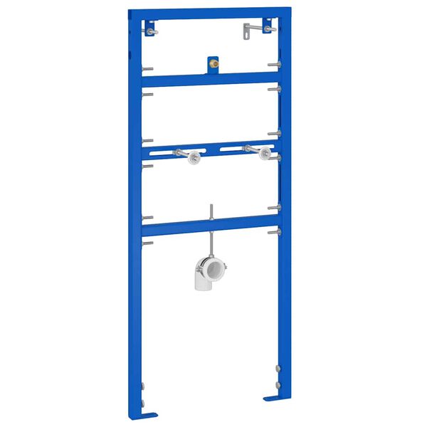 vidaXL Bathroom Wall Support Height Adjustable Blue 50 x 3 x 112 cm