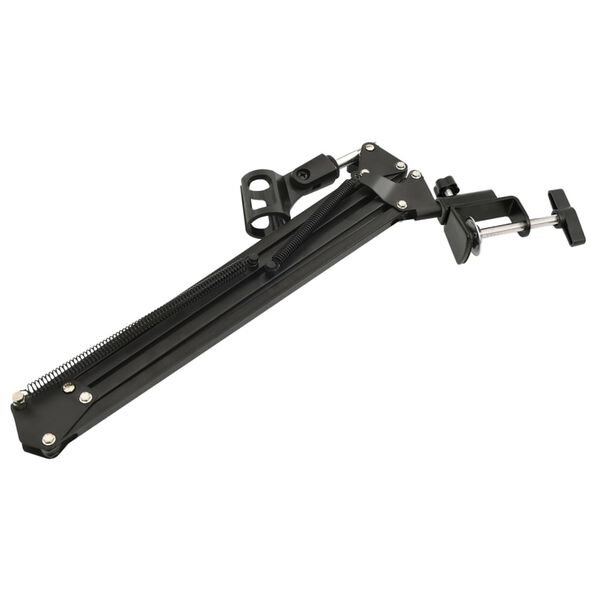 vidaXL Table Mounted Microphone Stand Black Steel