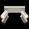 vidaXL Ceiling Spotlight Nickel 26 x 26 x 16.5 cm Metal