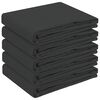 vidaXL Table Cloth 5 pcs Square Dark Grey 110 x 110 cm Polyester