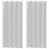 vidaXL Voile Curtain 2 pcs Light Grey 225 x 140 cm Polyester