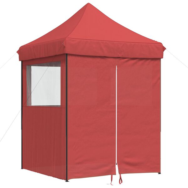 vidaXL Party Tent Folding Burgundy 200 x 200 x 306 cm Oxford Fabric