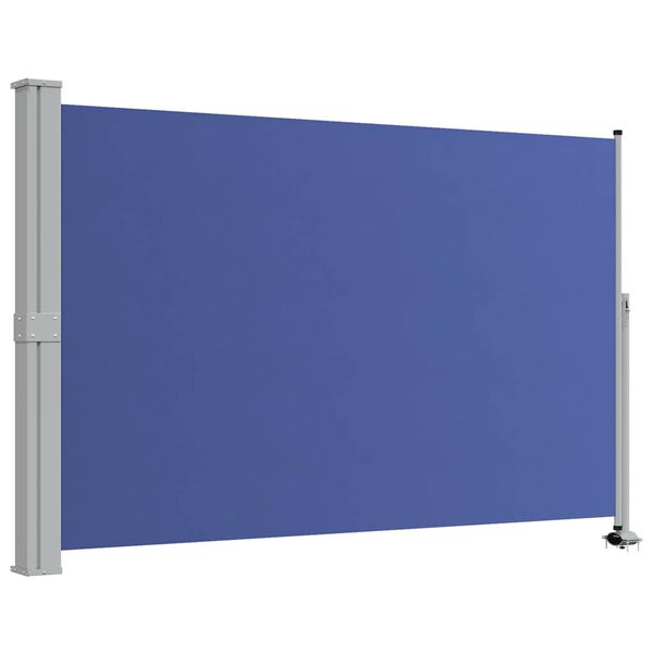 vidaXL Patio Retractable Side Awning 160x300 cm Blue