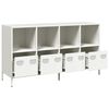 vidaXL Sideboard White 135x39x73.5 cm Cold-rolled Steel