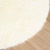 vidaXL Shaggy Rug High Pile NAVARRA Cream 120x120 cm Polyester