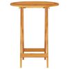 vidaXL Folding Bistro Set Folding 3 pcs Brown Solid Acacia Wood