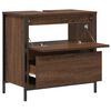 vidaXL Bathroom Basin Cabinet with Drawers Brown Oak 60x34.5x60 cm