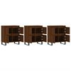 vidaXL Sideboards 3 pcs Brown Oak Engineered Wood