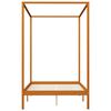 vidaXL Canopy Bed Frame without Mattress Solid Pine Wood 140x200 cm (283259+321987)