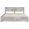 vidaXL Bed Frame Concrete Grey 180 x 200 cm Engineered Wood