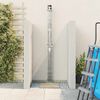 vidaXL Outdoor Solar Shower Black 217 cm PVC and aluminium