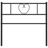 vidaXL Metal Replace Headboard Black 90 cm