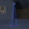 vidaXL LED Christmas Tree with Spikes 220 LEDs Blue 180 cm