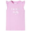 Kids' T-shirt with Ruffle Sleeves Lila 140