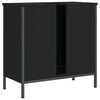 vidaXL Bathroom Sink Cabinet Black 60x30x60 cm Engineered Wood