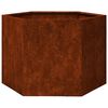 vidaXL Planter Rusty 60x60x45 cm Corten Steel