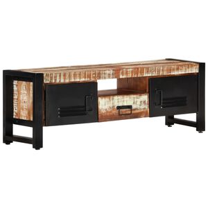 vidaXL TV Cabinet | Mixed Colours | Solid Reclaimed Wood | 120 x 30 x 40 cm