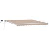 vidaXL Retractable Awning with Manual Beige 400 x 300 cm Fabric