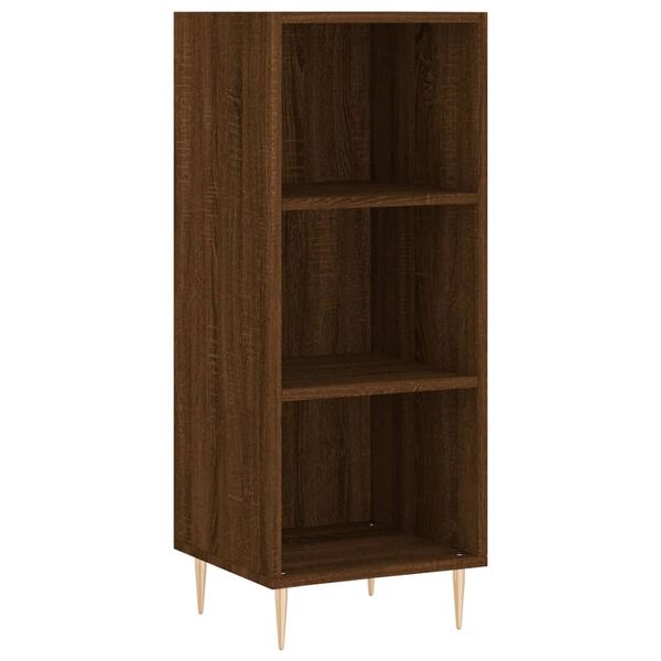 vidaXL Highboard Brown Oak 34.5x32.5x180 cm Engineered Wood