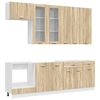 vidaXL Kitchen Unit LYON 8 pcs Sonoma Oak Engineered Wood