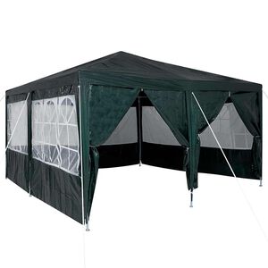 vidaXL Party Tent Green 400 x 400 x 266 cm Polyethylene