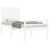 vidaXL Senior Bed without Mattress White Single Solid Wood