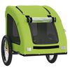 vidaXL Pet Bike Trailer Green Oxford Fabric and Iron