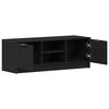 vidaXL TV Cabinet Black Oak 102 x 32 x35.5 cm Engineered Wood