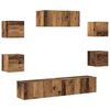 vidaXL 5 Piece TV Cabinet Set Wall-mounted Old Wood