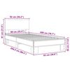 vidaXL Bed Frame without Mattress Sonoma Oak 90x200 cm