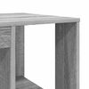 vidaXL Desk with Shelf Grey Sonoma 130 x 50.5 x 75 cm Engineered Wood